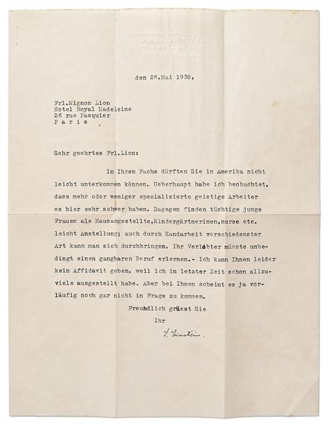 Albert Einstein letter offering emigration advice to be auctioned ...