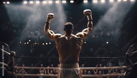 Boxing Match Back View Shot 的图像结果