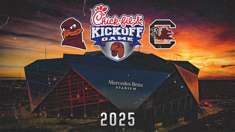 Virginia Tech, South Carolina to Meet in 2025 Chick-fil-A Kickoff Game