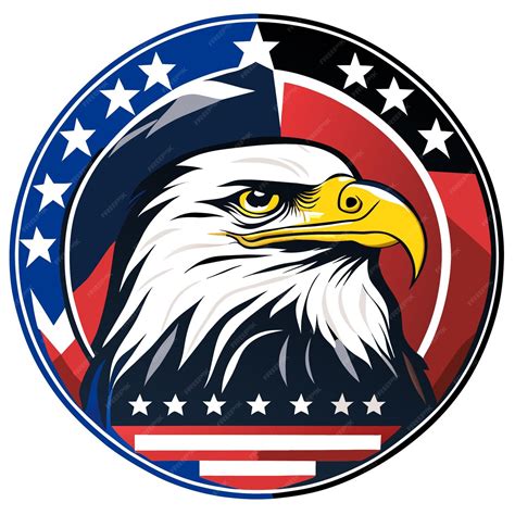 Premium Vector | Bald eagle symbol of american freedom