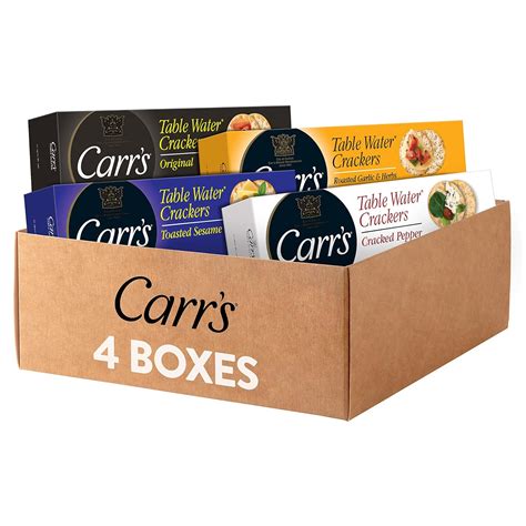 Amazon.com: Carr's Table Water Crackers, Baked Snack Crackers, Party ...