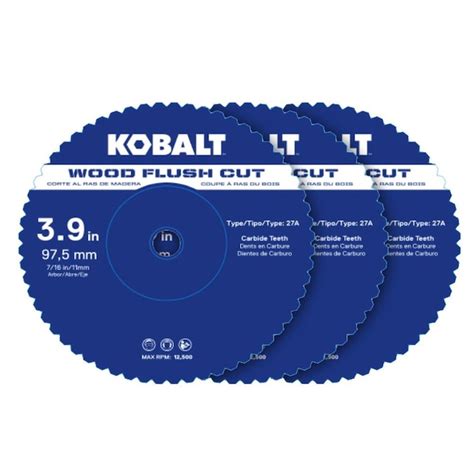 Kobalt 4-in Rough Finish High-speed Steel Circular Saw Blade Set (3 ...