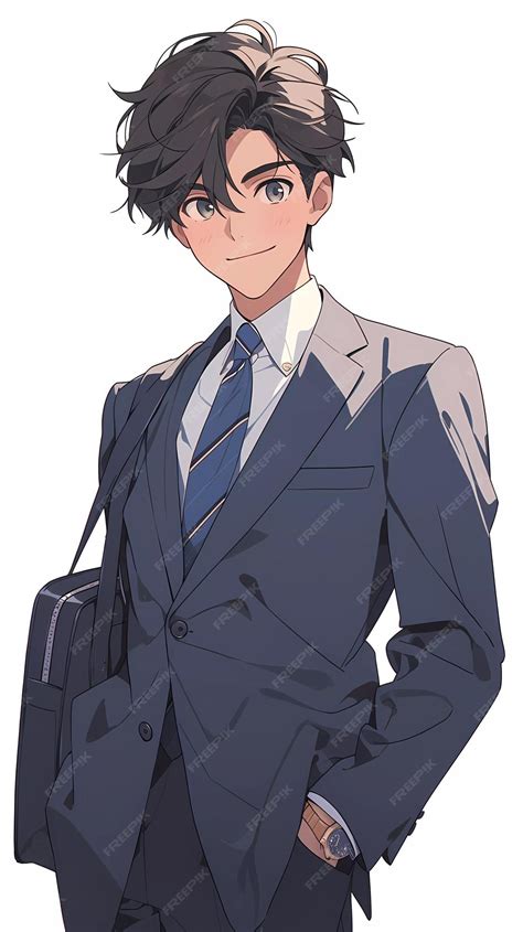 Anime Male Business Suit 的图像结果