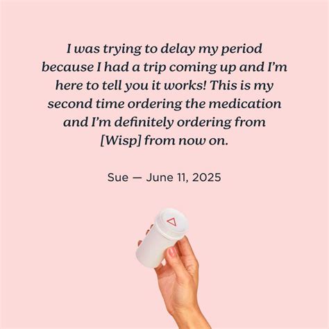 The Period Delay Pill | Norethindrone | Wisp