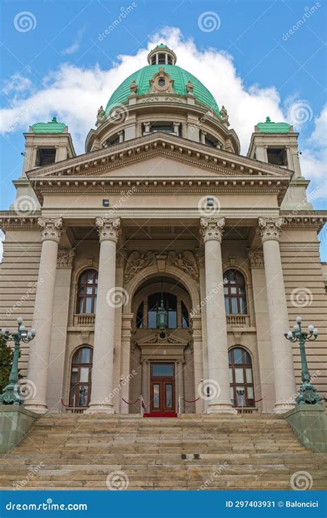 Entrance National Assembly Serbia Editorial Photo - Image of official ...