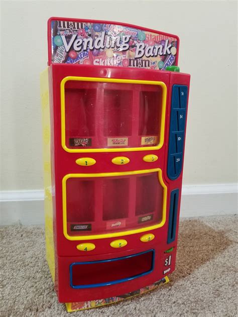 Mars M&Ms Candy Bar Vending Machine Bank Twix Skittles Snickers Milky ...
