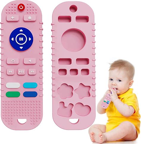 Buy Dravizon Remote Control Shaped Teether for 3+ Months Baby, Helps ...