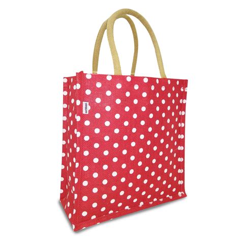 DOT COUTURE: POLKA DOT JUTE BAG FOR ECO-QUEENS – The Earthbags Store