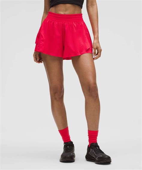 Lululemon Shake It Out High-Rise Running Short 2.5" - Red Glow - lulu ...