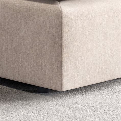 Buy Nolan Fabric 1-Seater Right Arm Sofa with Cushion - Beige from Home ...