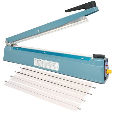 Impulse Sealer 16 inch Heat Sealer for Plastic Bags, Metal Iron Shell ...