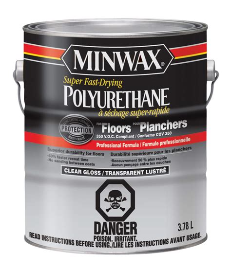 Minwax® Super Fast-Drying Oil-Based Polyurethane For Floors, 3.78-L/1 ...