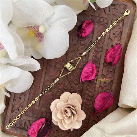 Vriksham Elegant Ganga Jamuna Gold Chain Mangalsutra Bracelet-G18009 ...