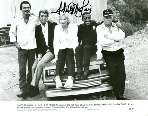 SHIRLEY MacLAINE Cast Photo from "CANNONBALL RUN II" - SIGNED by ...
