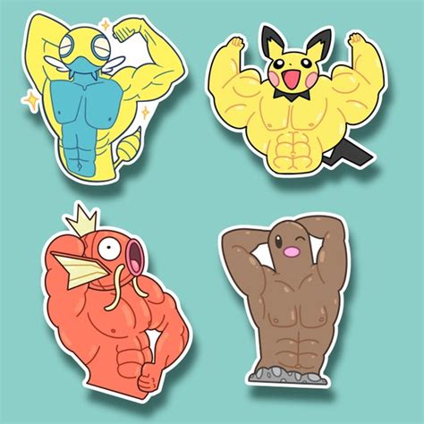 Buff Pikachu - Etsy