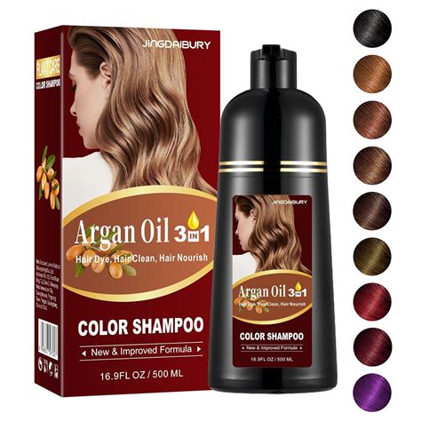 Amazon.com : Black Argan Oil Hair Dye - 16.9 Fl Oz, 3 in 1 Semi ...