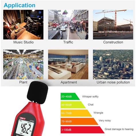 Probots UT353 Mini Sound Meter UNI-T Audio Noise Decibel Measurement ...