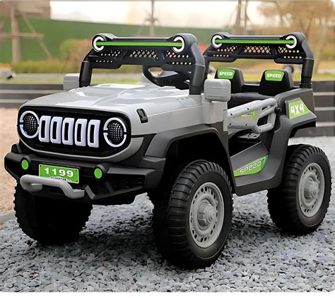 Buy Don't Cry Rev Up The Fun: Dual-Motor Electric Hummer Jeep For Kids ...