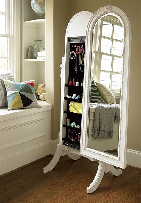 25 Beautiful Standing Mirror Jewelry Armoires | Zen Merchandiser ...