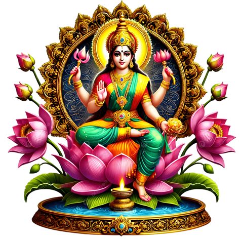 Beautiful Maa Lakshmi Hindu Goddess Laxmi Puja Jai Vaishno Devi ...