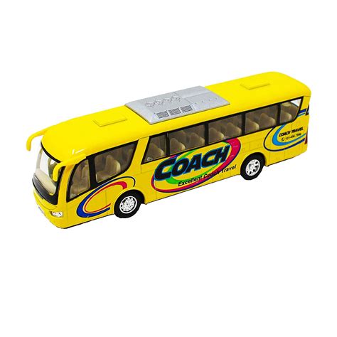 Tootpado Diecast Model Bus Coach Bus for Kids Pull Back Action 7 Inch ...