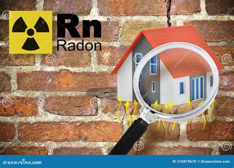 The Danger Of Radon Gas In Buildings - Concept With Periodic Table Of ...