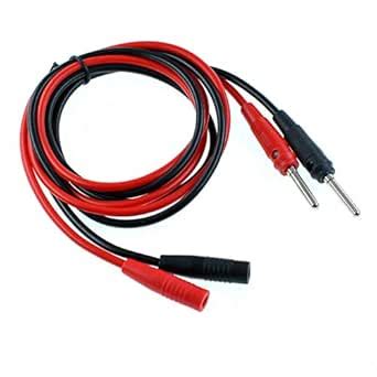 Oiyagai 2pcs Banana Plug Extension Cables Female Jack to Male Plug Lead ...