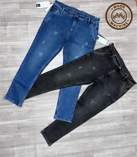 Wood machine Ankle Fit Tone Jeans