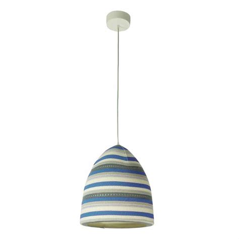 Suspension lamp in wool and nebulite In-es.artdesign Flower Stripe