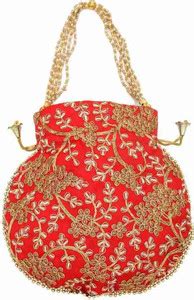 daily deals women bridal Potli yellow - Price in India | Flipkart.com