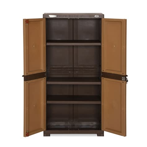Buy Nilkamal Freedom Mini Medium (FMM) Plastic Cabinet (Sandy & Dark ...
