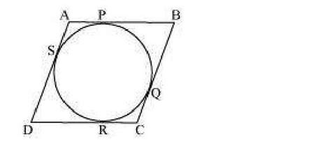 prove that the parallelogram circumscribing a circle is a rhombus ...