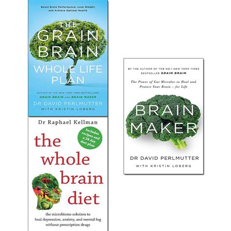 Brain maker, grain brain whole life plan and whole brain diet 3 books ...