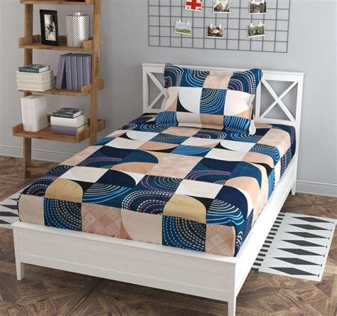 la' amour Premium Glace Cotton 180 TC Flat Single Bedsheets for Summer ...