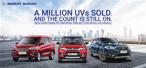 Maruti Suzuki UVs sales -Brezza, Ertiga, S-Cross – cross the 10 lakh ...
