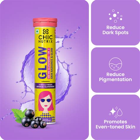 Chicnutrix Glow Effervescent Assorted Flavours for Radiant Skin