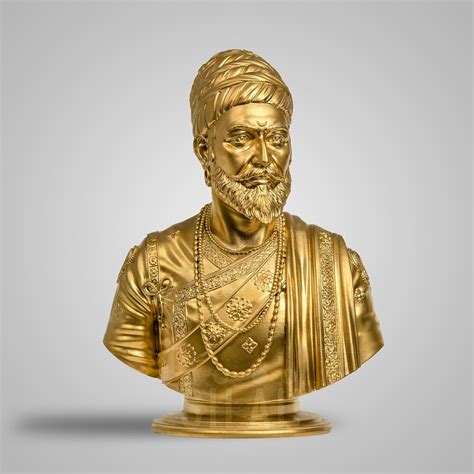 SILAII Chhatrapati Shivaji Maharaj Sculpture - 5 INCH, Gold Colour ...