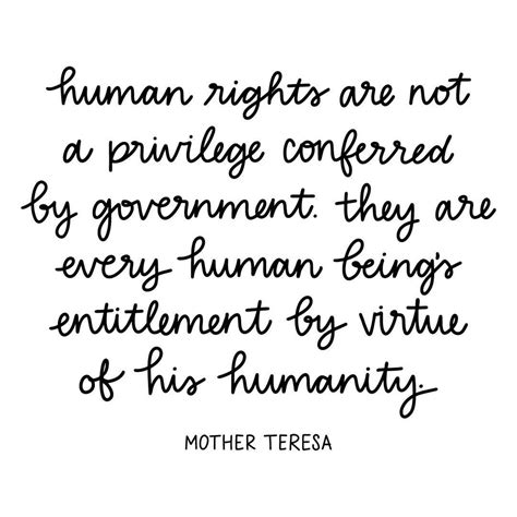 Human Rights Day Quotes by Mother Teresa
