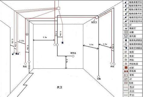 自己装修怎么画水电图,三室两厅电路走线图,标准水电安装图(第3页)_大山谷图库