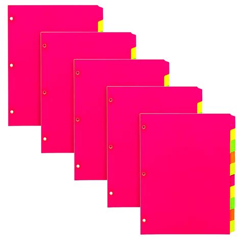 Pukka Pad, 10 Dividers, Binder Notebook File Page Separators, 5 Packs ...