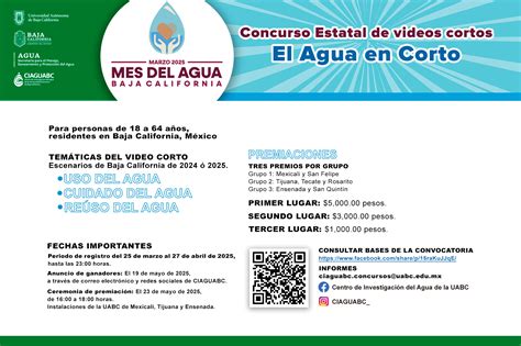 "El Agua en Corto 2025" (Centro de Investigación del Agua de la UABC ...