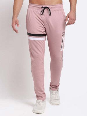 Buy Club York Men Pink Solid Track Pants Online
