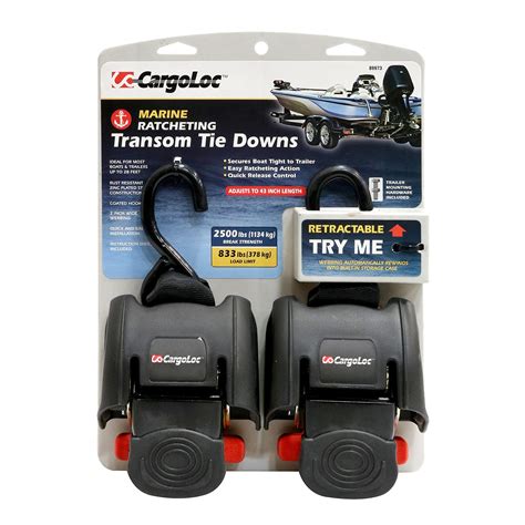 CargoLoc 89973 Retractable Transom Tie-Down, 2 Piece : Amazon.in: Home ...