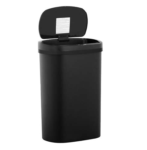 13 Gallons Automatic Sensor Kitchen Trash Can with Lid, Touchless Garbage Can for Bathroom ...