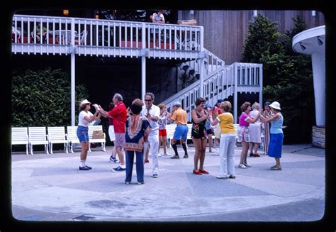 Brickman pool area folk dance, South Fallsburg, New York, 1977 : r ...