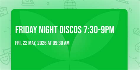 Friday Night Discos 7:30-9pm, Bay Park - Pavilion 3, 81 Truman Lane ...