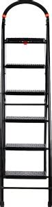 Flipkart SmartBuy Black Heavy Folding with Wide Steps Milano 6 Steps 6. ...