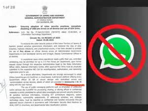 J&K Govt Bans WhatsApp, Pen Drives for Official Use; Mandates Secure ...