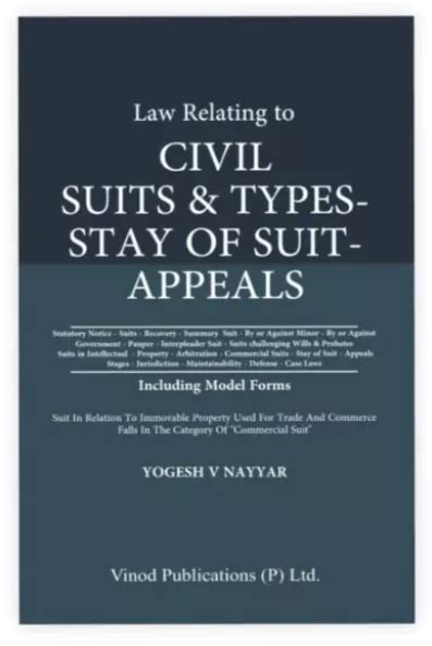 Law Relating to Civil Suits & Types- Stay of Suit – Appeals – BookStation