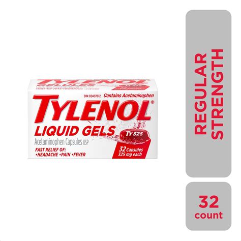 Tylenol Regular Strength Acetaminophen Liquid Gels - 325 mg – Johnstone ...